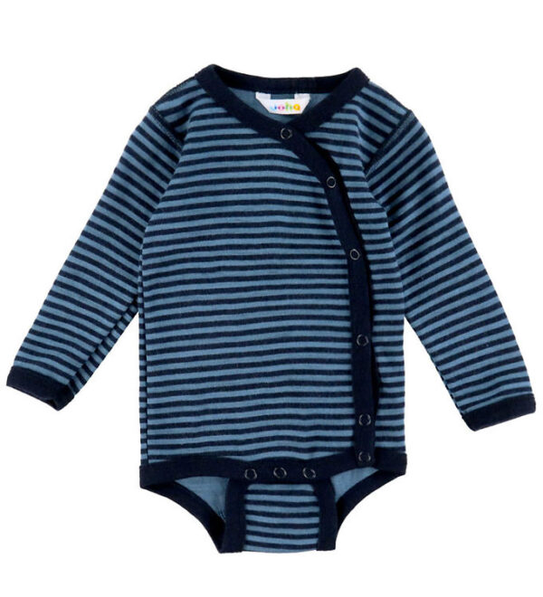 Joha Slå-om Body l/æ - Uld - Blå m. Striber