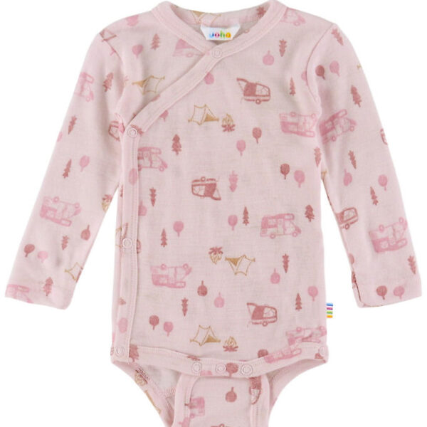 Joha Slå-om Body l/æ - Uld - Lyserød