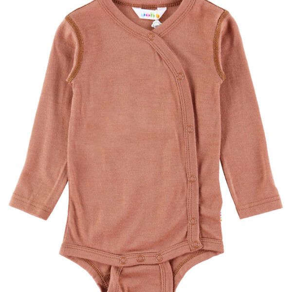 Joha Slå-om Body l/æ - Uld - Rød/Brun