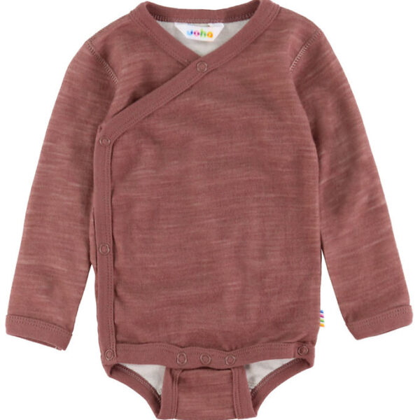 Joha Slå-om Body l/æ - Uld/Bambus - Mørk Rose
