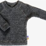 Joha Uld Bluse - Rib Strik - Mørkegrå