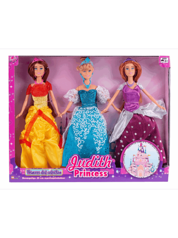 Judith Lux Prinsesser 3 Stk.Â - dukker - Legekammeraten.dk