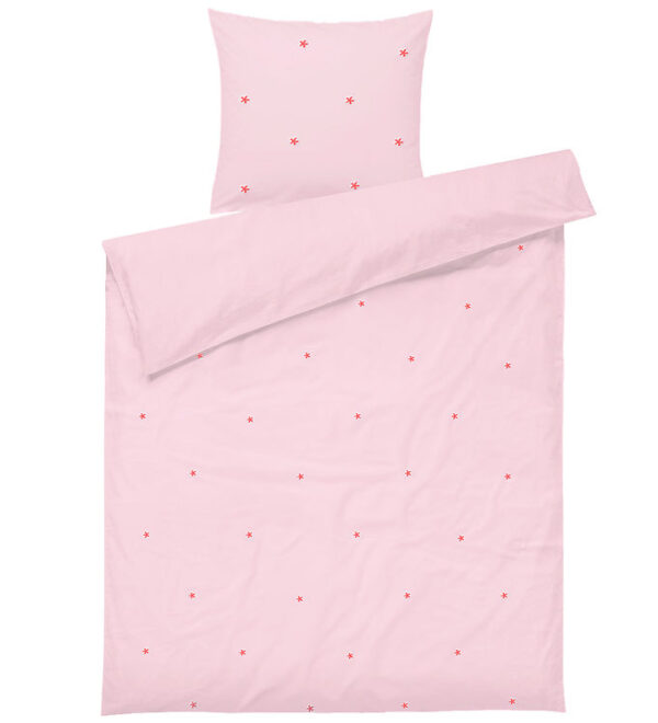 Juna Sengetøj - Daisy - Junior - Pink/Rød