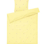 Juna Sengetøj - Junior - Daisy - Gul m. Blomster