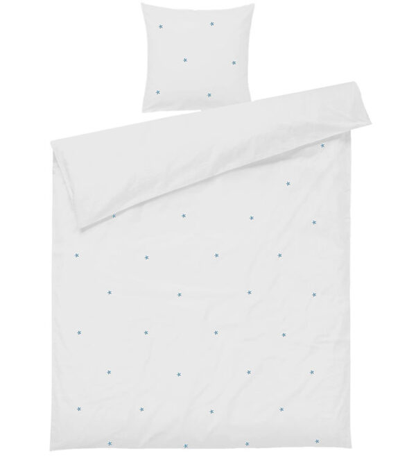 Juna Sengetøj - Voksen - Daisy - Hvid m. Blomster