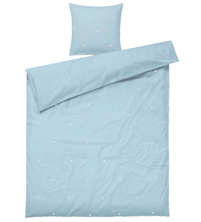 Juna Sengetøj - Voksen - Daisy - Lyseblå m. Blomster Juna Sengetøj - Voksen - Daisy - Lyseblå m. Blomster