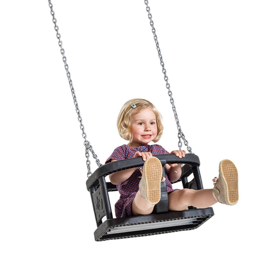 KBT Play | Gynge - Baby m. gummisæde - Sort