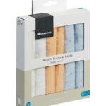 KIKKABOO 6-Pak Musselin Stofbleer Stripy Friends