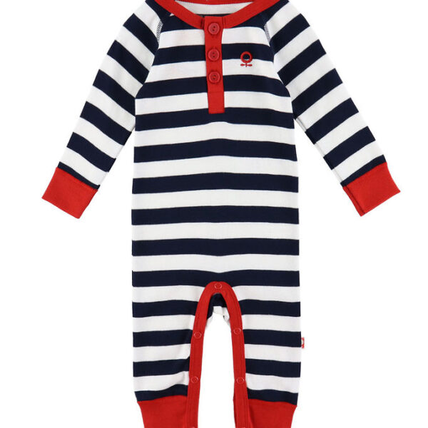 Katvig Heldragt - Navy/Hvidstribet