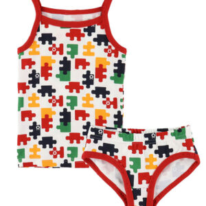 Katvig Undertøj - Hvid m. Puslespil