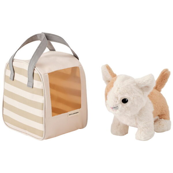 Kids Concept Kat m. Taske - Beige/Hvid