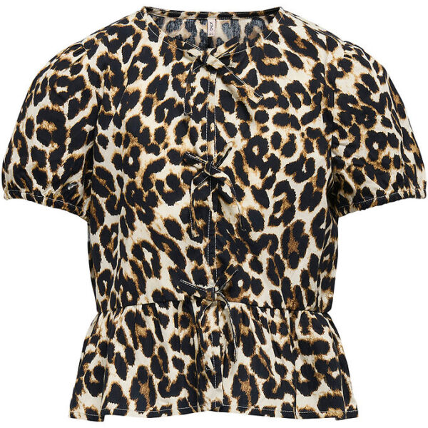 Kids Only Skjorte K/Æ - Noos - KogClara - Black/With Clara Leo