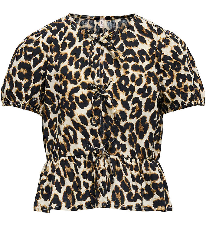 Kids Only Skjorte K/Æ - Noos - KogClara - Black/With Clara Leo