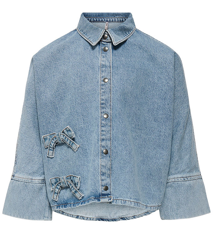 Kids Only Skjorte - KogGrace - Light Blue Denim