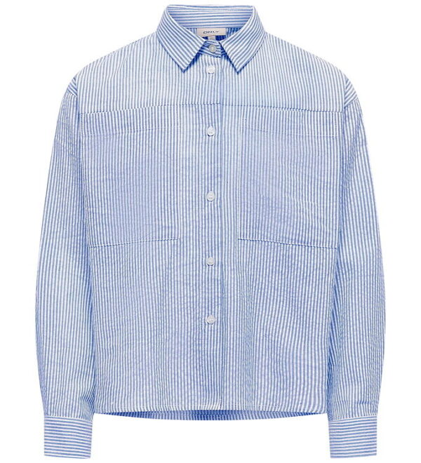 Kids Only Skjorte - KogSmilla - Cloud Dancer/Clear Sky