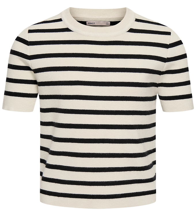 Kids Only T-shirt - Strik - KogFie - Cloud Dancer/Black