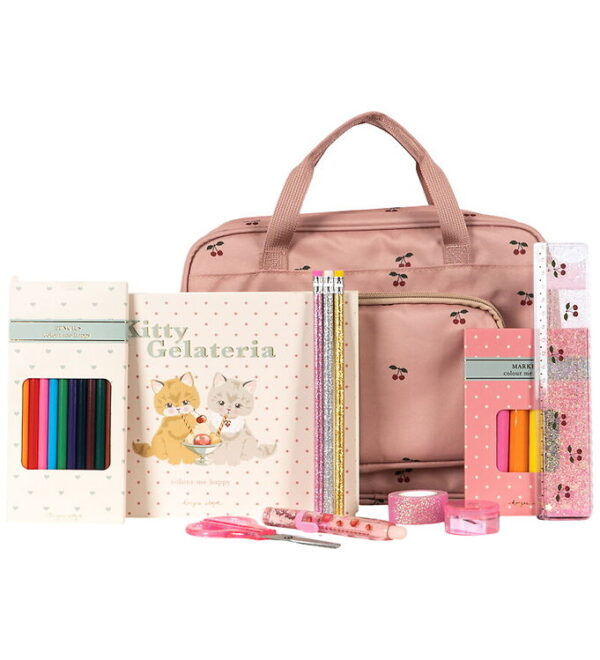 Konges Sløjd Taske m. Krea - Holiday Essentials - Cherry Konges Sløjd Taske m. Krea - Holiday Essentials - Cherry