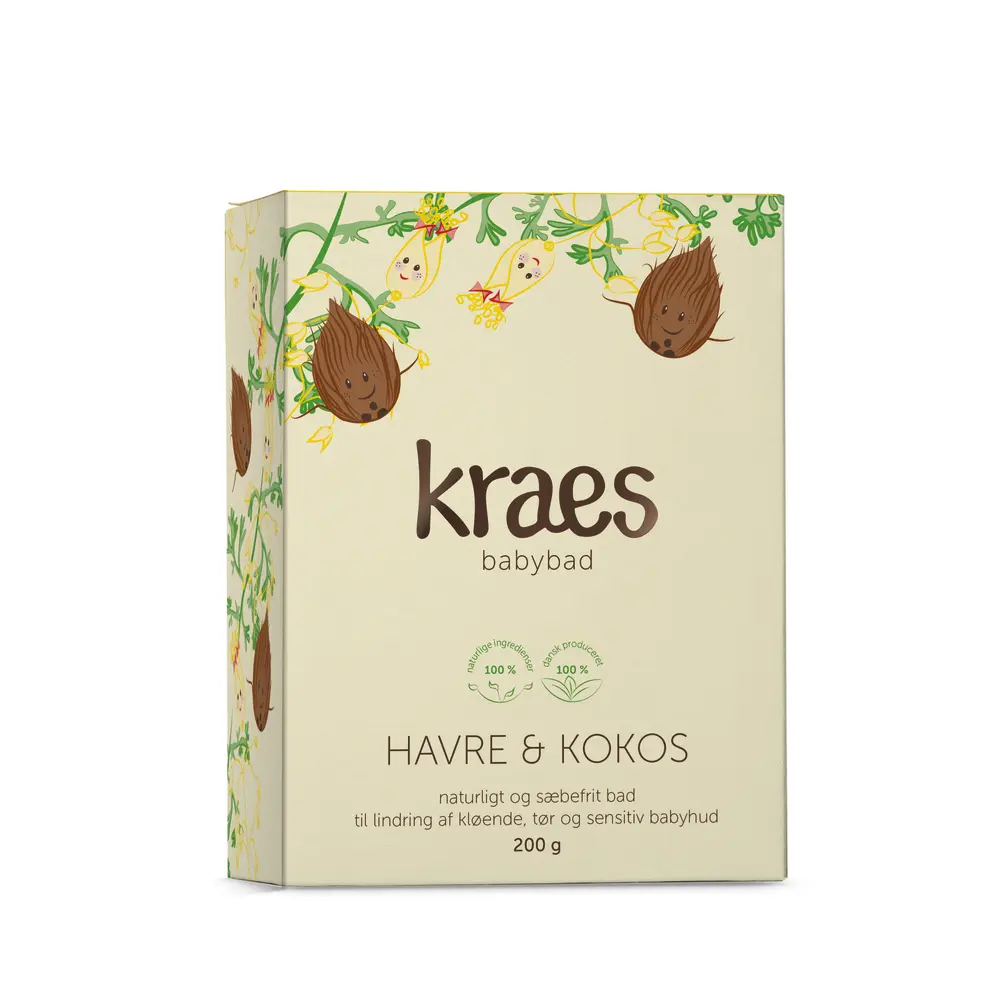 Kraes Babybad Med Havre/Kokos 200g