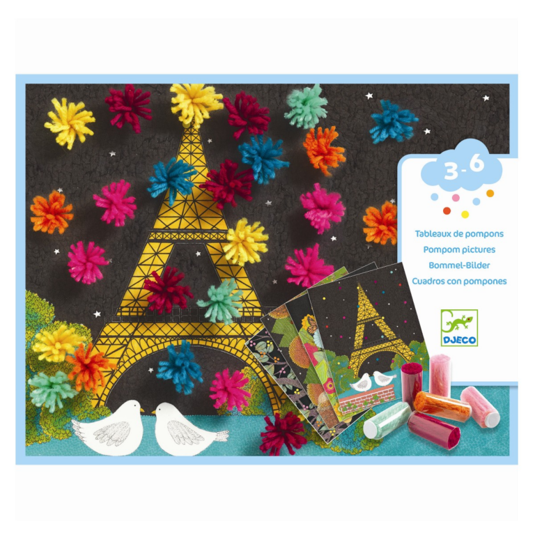 Kreativ æske - Pynt med pomponer