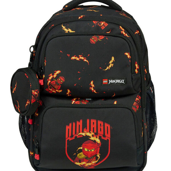 LEGO® Ninjago Skoletaske - 28 L - Flexifit - Kai - Sort LEGO® Ninjago Skoletaske - 28 L - Flexifit - Kai - Sort