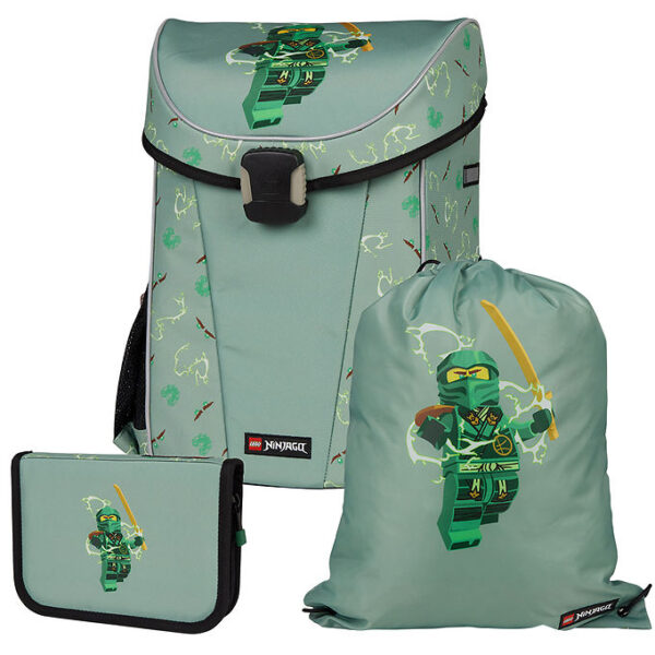 LEGOÂ® Ninjago Skoletaskesæt - 29,5 L - Easy Light - Spinjitzu Ma