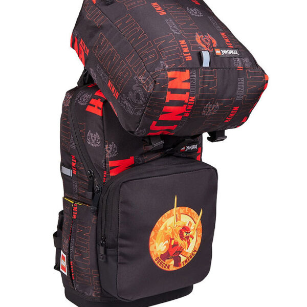 LEGOÂ® Ninjago Skoletaskesæt - Dragon Energy - 20 L - Sort