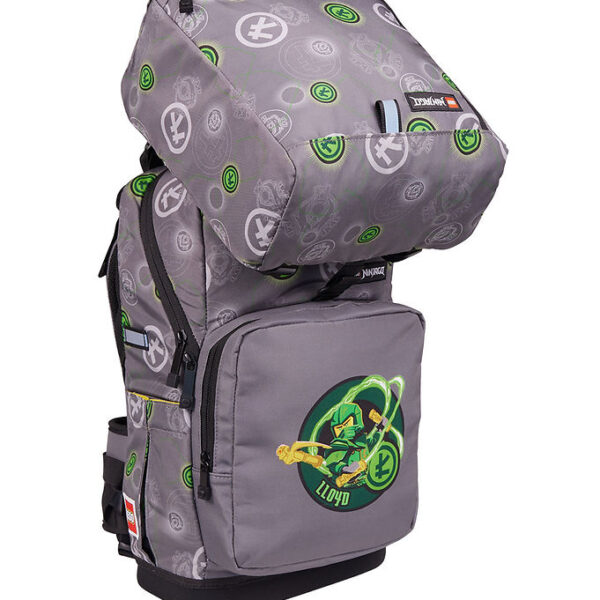 LEGO® Ninjago Skoletaskesæt - Element Master Of Energy - Grå LEGO® Ninjago Skoletaskesæt - Element Master Of Energy - Grå