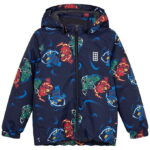 LEGOÂ® Ninjago Vinterjakke - LWJaz 712 - Navy m. Ninjaer