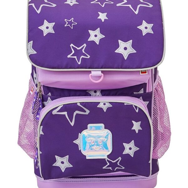LEGO® Skoletaske m. Gymnastikpose - Stars - Lilla m. Stjerner LEGO® Skoletaske m. Gymnastikpose - Stars - Lilla m. Stjerner