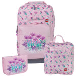 LEGOÂ® Skoletaskesæt - Flowers - Optimo - 20,5 L - Lyserød