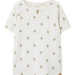 LIL ATELIER Rib T-shirt Lavo Coconut Milk Fish