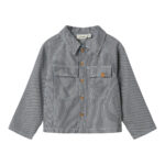 LIL ATELIER Skjorte Kasper Dark Blue Denim White