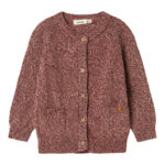 LIL ATELIER Strik Cardigan Nemo Hot Chocolate