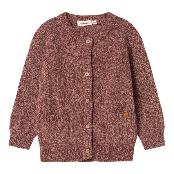 LIL ATELIER Strik Cardigan Nemo Hot Chocolate