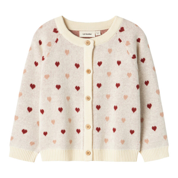 LIL ATELIER Strik Cardigan Saran Turtledove