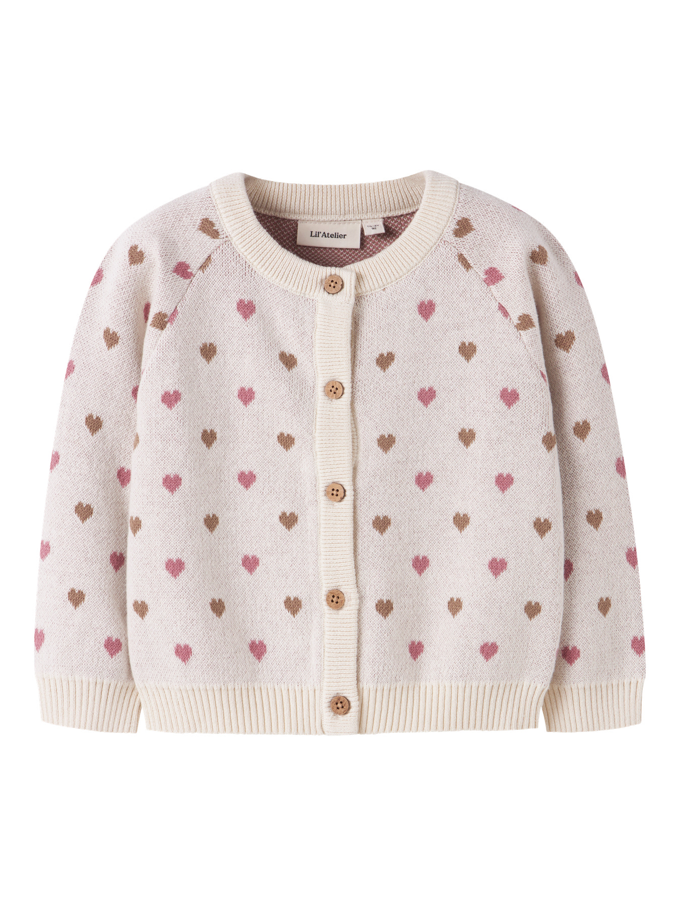 LIL ATELIER Strik Cardigan Saran Turtledove Sepia Tint