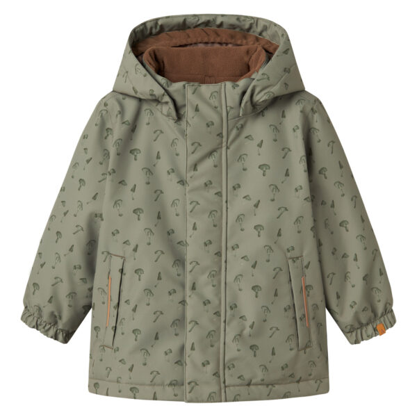 LIL ATELIER Vinterjakke SNOW10 Overland Trek Mushroom