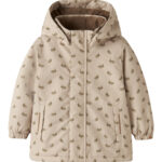 LIL ATELIER Vinterjakke SNOW10 Oxford Tan Rabbit