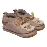 Læder Slipper - 3D - Twilight mauve - 18-24 MDR.