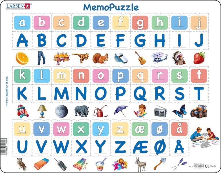 Larsen | Memo Puslespil - Alfabetet