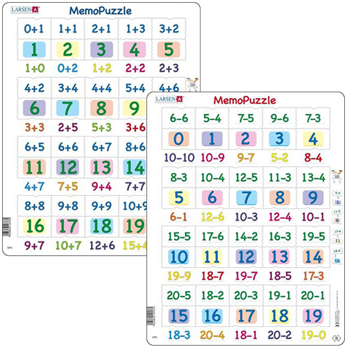 Larsen | Memo Puslespil - Plus / Minus