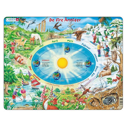 Larsen puslespil - Årets gang, 44 brikker