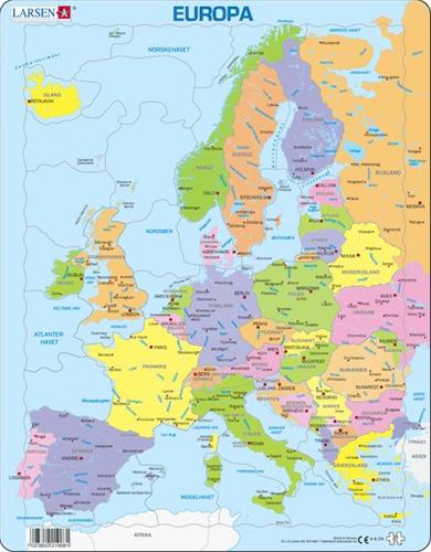 Larsen puslespil - Europakort