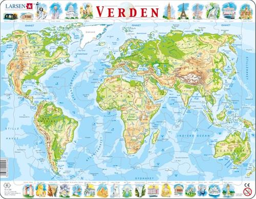 Larsen puslespil - Verdenskort