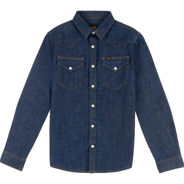 Lee Skjorte - Denim - Western - Mid Wash