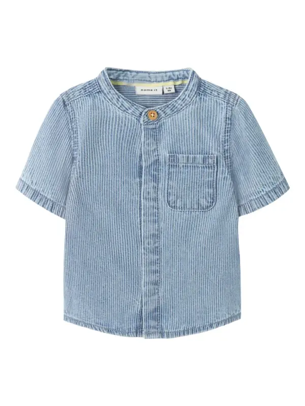 Leo Denim Skjorte - Light Blue Denim - 74 Leo Denim Skjorte - Light Blue Denim - 74