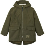 Liewood 3i1-jakke - Timber - Army Brown Mix