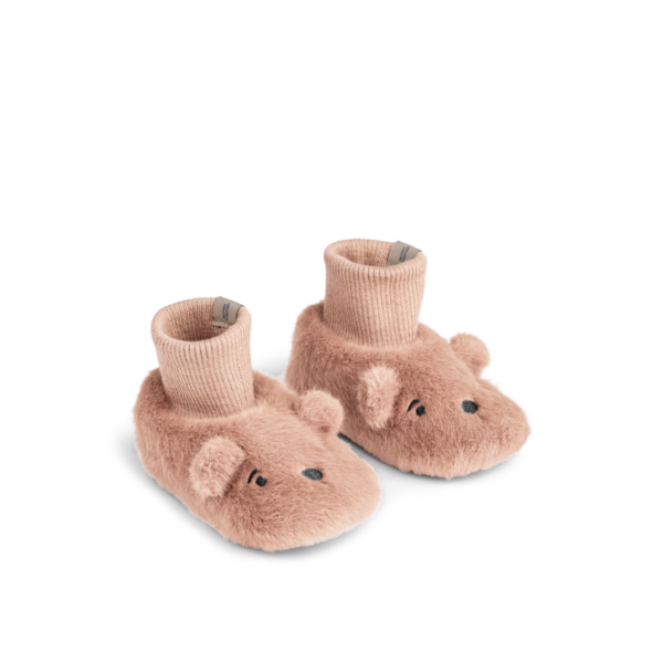 Liewood Beth Bear Plush Slippers - Pale tuscany - 16/17