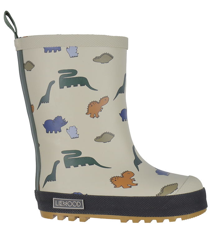 Liewood Gummistøvler m. For - Mason - Mist m. Dinosaurer Liewood Gummistøvler m. For - Mason - Mist m. Dinosaurer