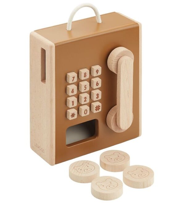 Liewood Trælegetøj - Telefon - Rufus - Golden Caramel Multi Mix Liewood Trælegetøj - Telefon - Rufus - Golden Caramel Multi Mix